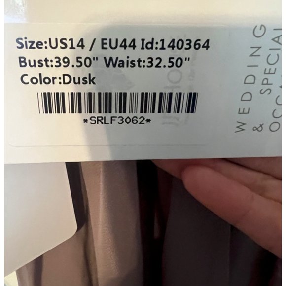 JJ's House Mother of the Bride Dress, Dusky Rose, Size 14 - Picture 3 of 4